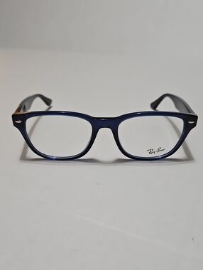 Ray-Ban RB5414 8222 Transparent Blue Rectangular Eyeglass Frames 54 19 145